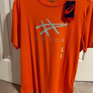 Men’s large orange ASICS t-shirt. Brand new with tags